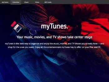 myTunes landing page clone